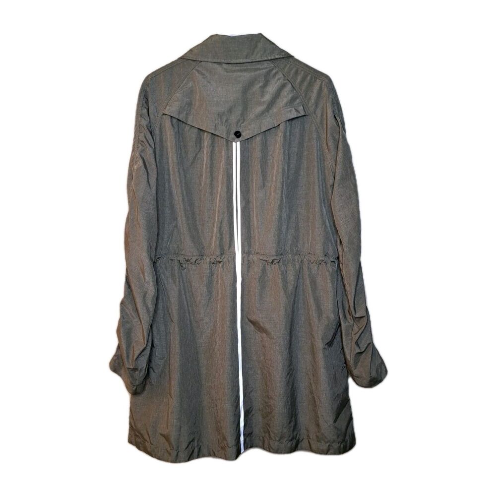 MPG Women Rain Coat Green Lightweight Size XL Breathable Zip Parka Green - Picture 8 of 10